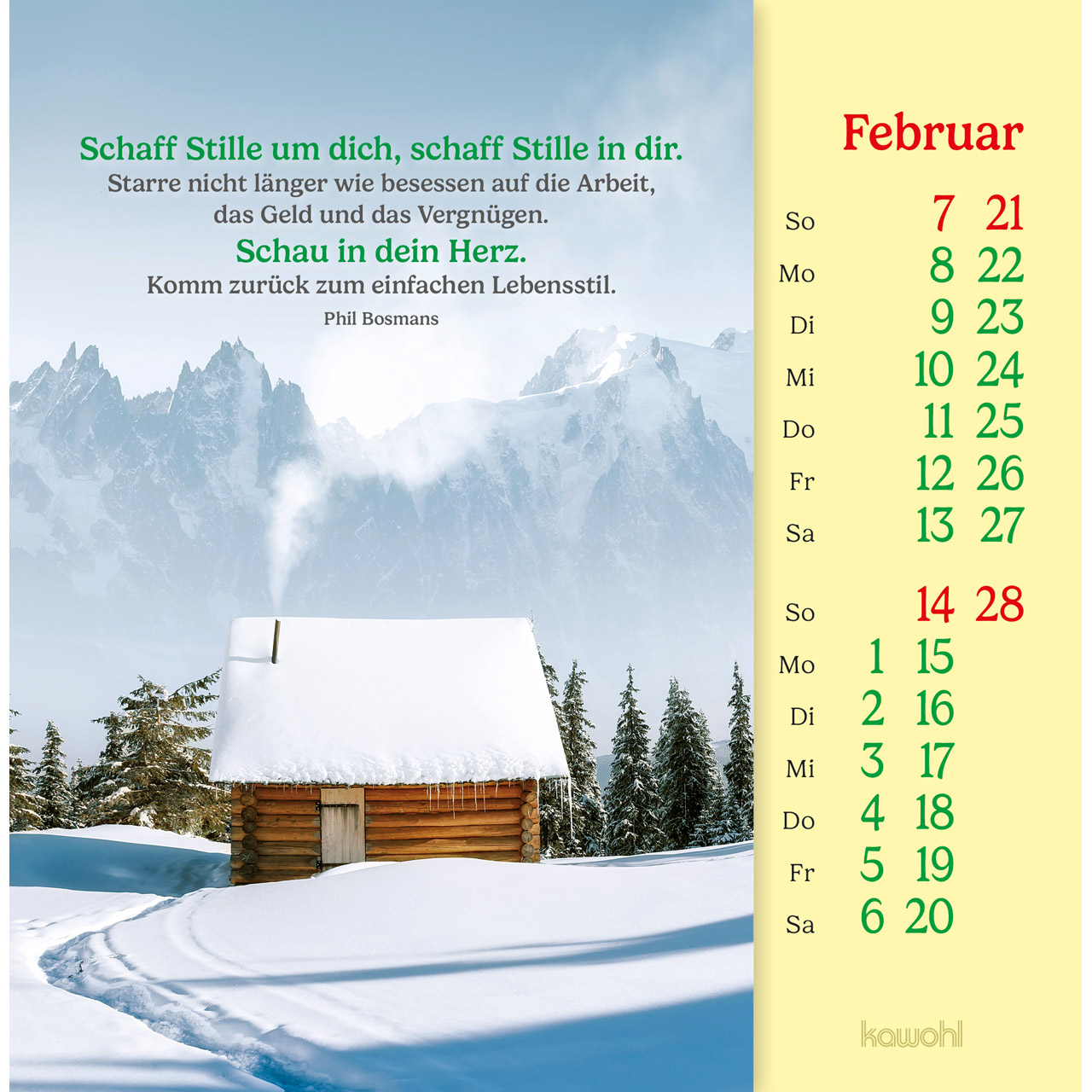 Postkartenkalender - Phil Bosmans - Postkarten-Kalender 2027