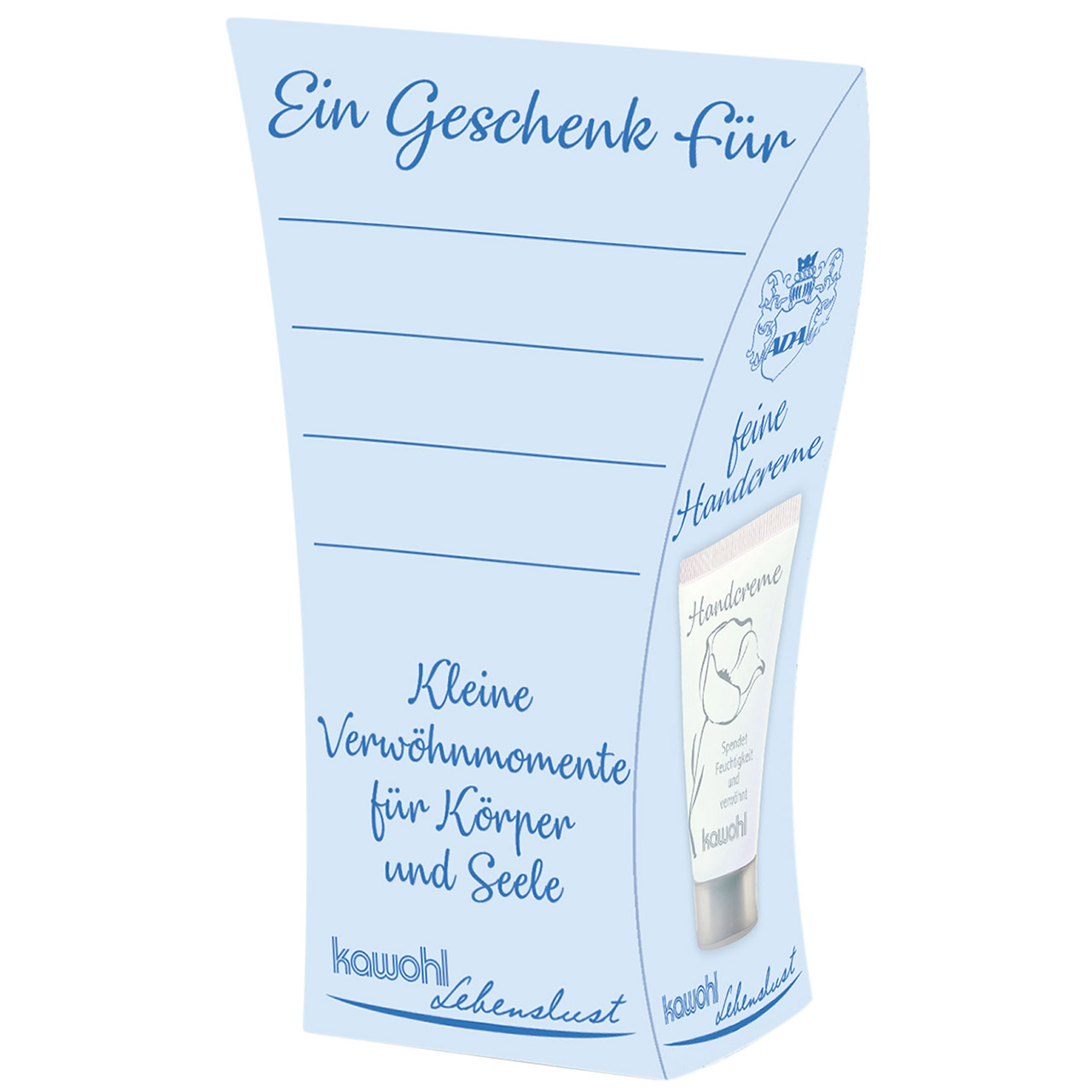 Handcreme - Frohe und gesegnete Weihnachten - zwei Kerzen Tannengrün Deko