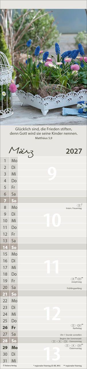 Terminkalender - Von Mir zu Dir 2027 Streifenterminkalender