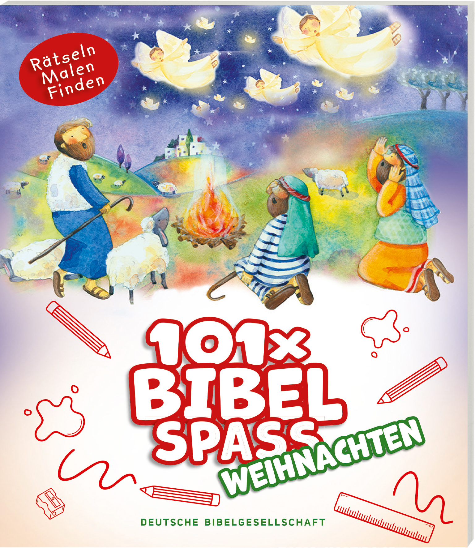 Buch - 101 x Bibelspass - Weihnachten - Hirten Engel Schaft Feuer