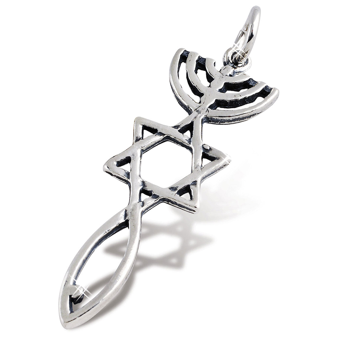 Menora-Davidstern-Ichthys