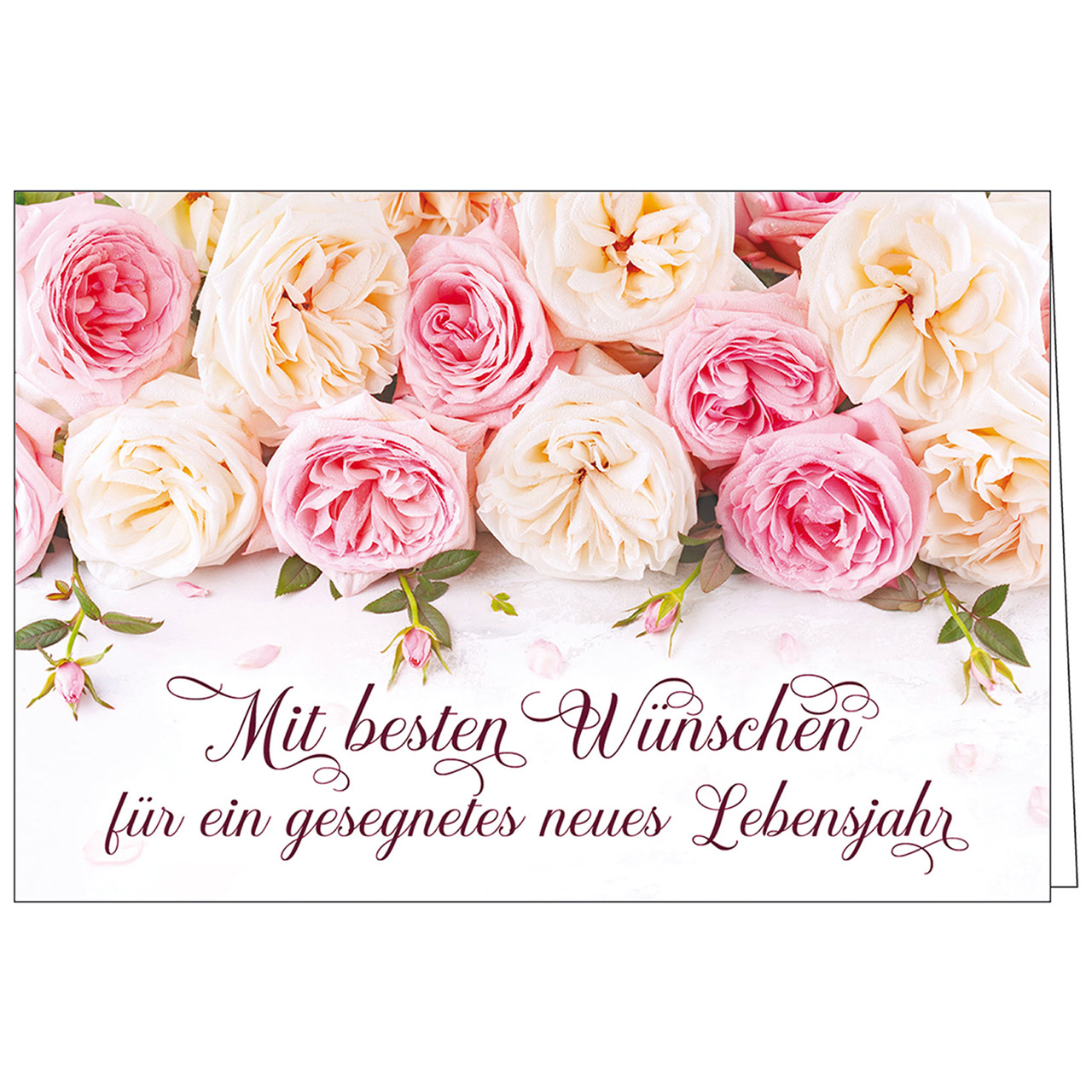 Mit besten Wünschen für ein gesegnetes neues Lebensjahr