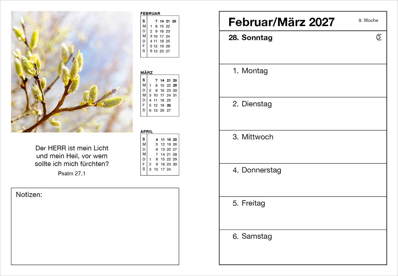 Terminkalender - Farbfoto Agenda 2027