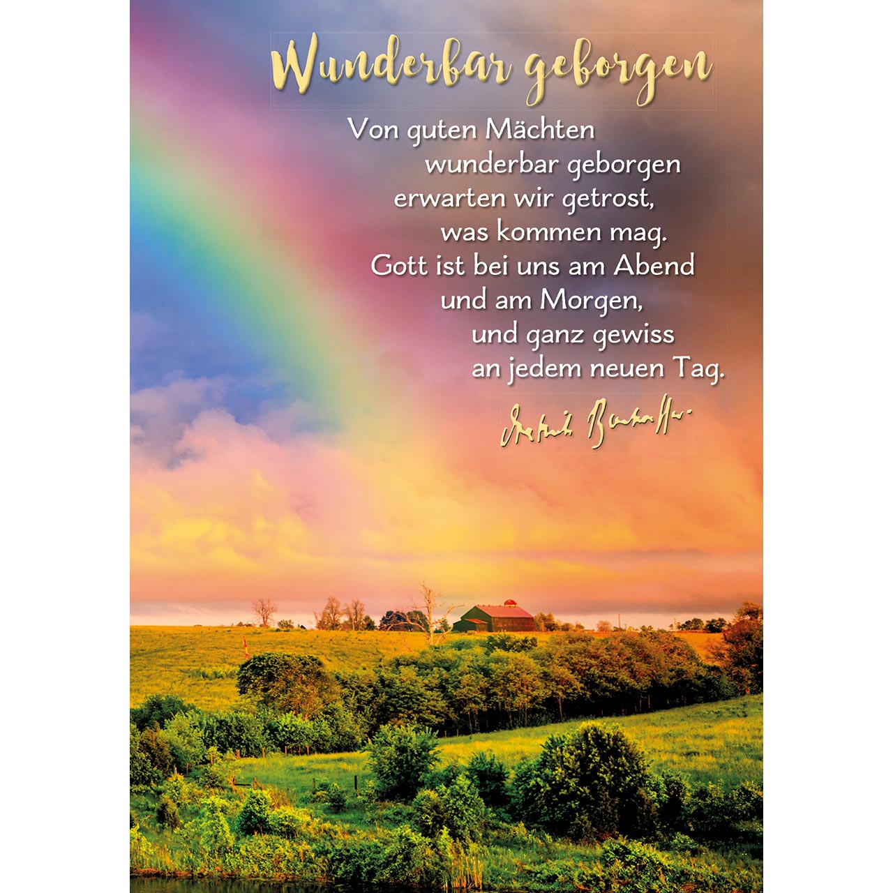 Postkarten-Buch - Gott ist mit uns - Bibel Buch Kerze