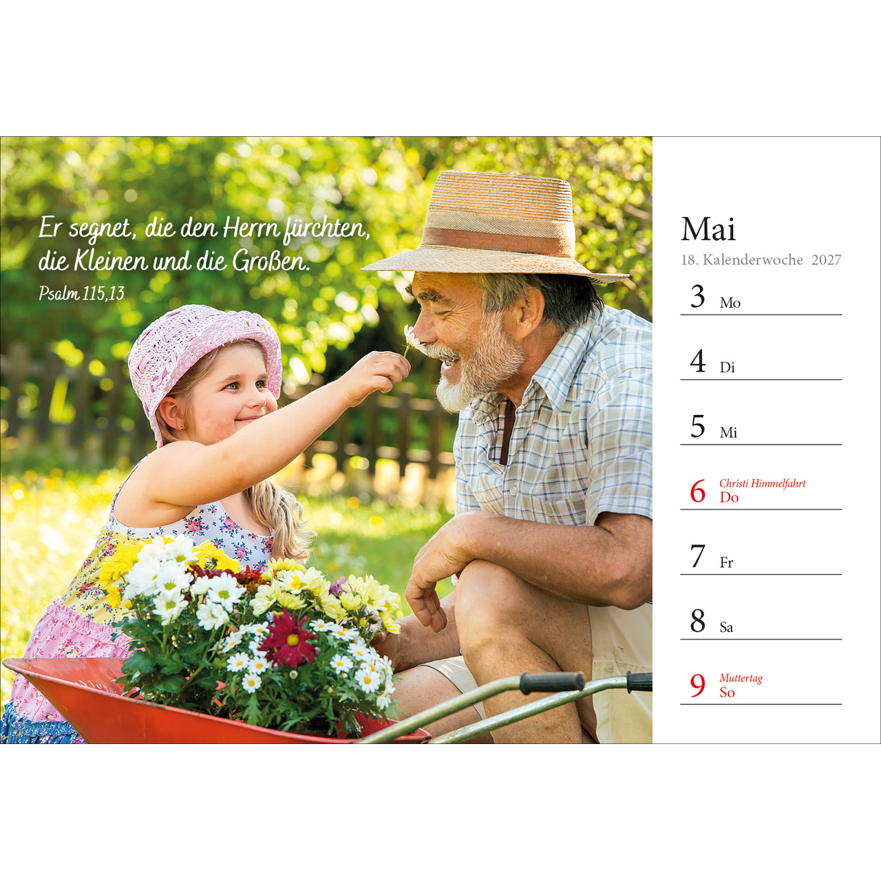 Aufstellkalender - In deine Hand stell ich den Tag 2027