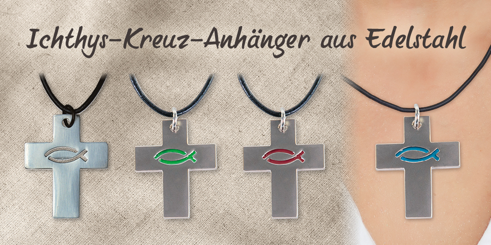 Kreuz-Anhänger aus Edelstahl