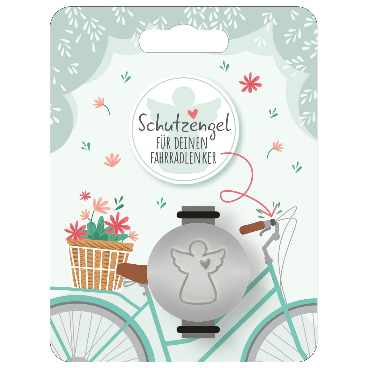 Schmuck & Accessoires - Fahrrad-Plakette "Schutzengel"