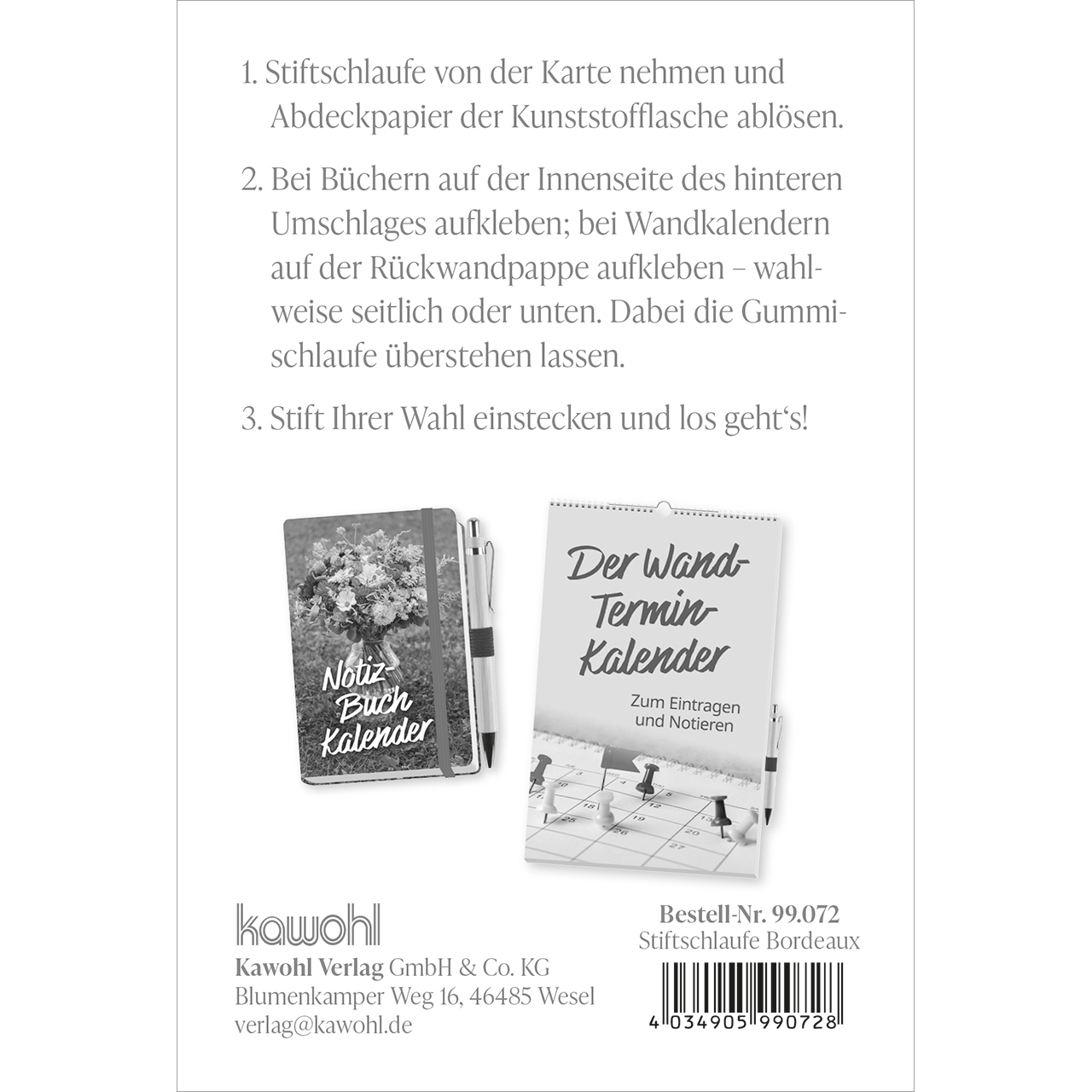Notieren & Schreiben - Stiftschlaufe Bordeaux