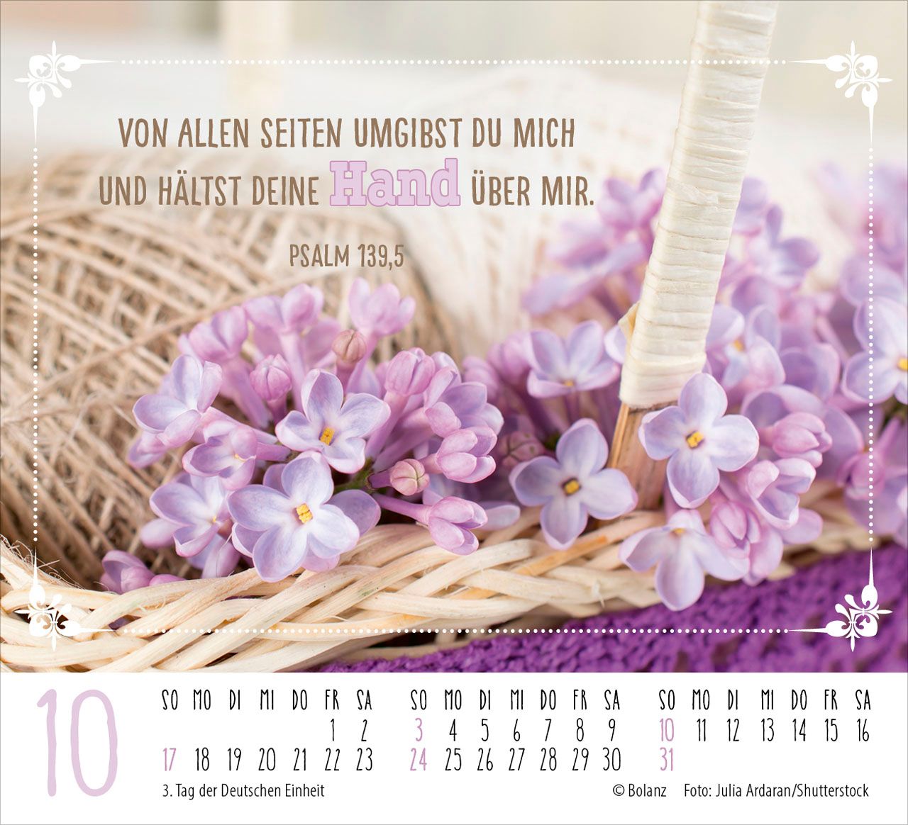 Aufstellkalender - Worte von Herzen 2027 Minikalender