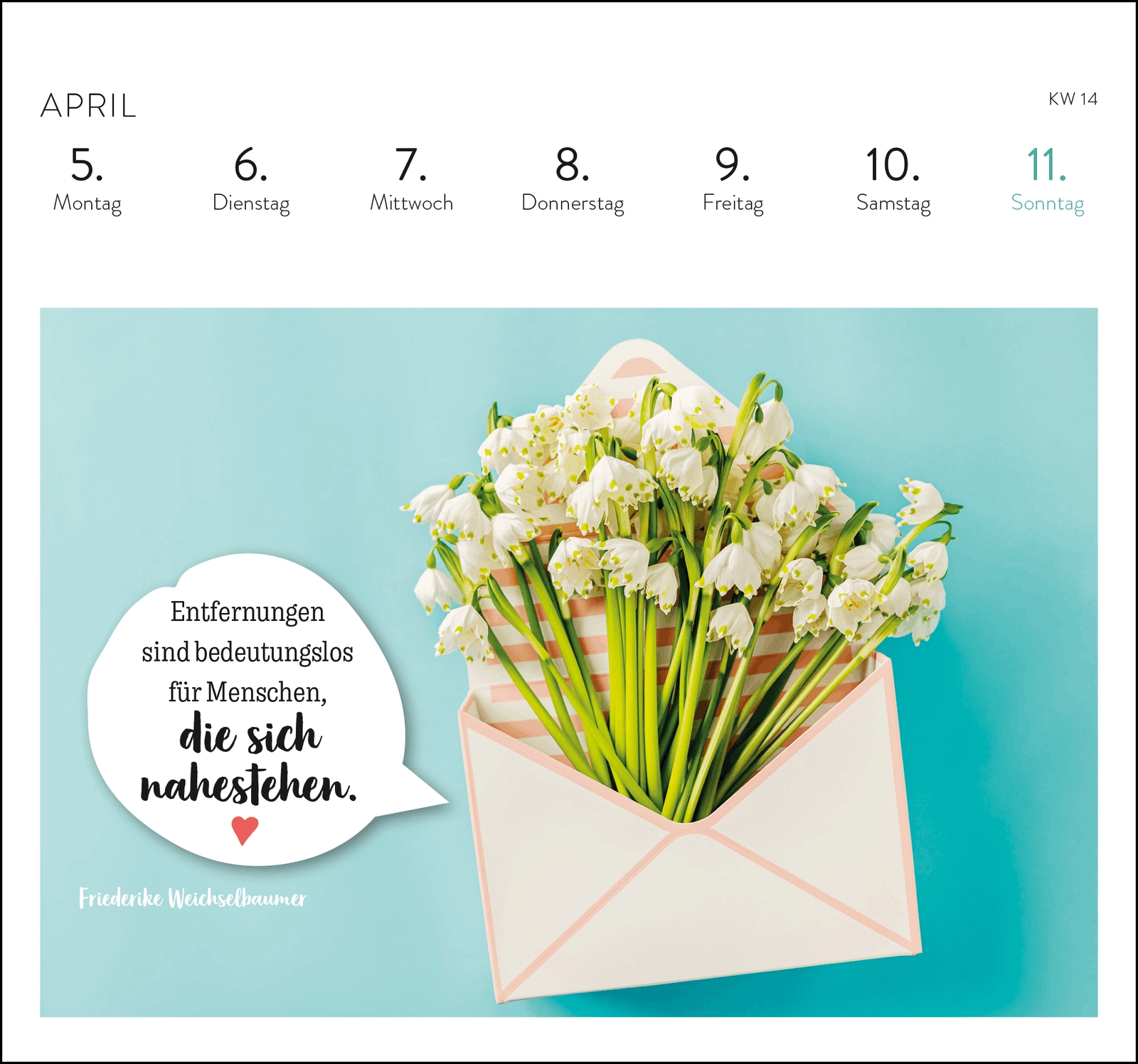Postkartenkalender - Eine kleine Umarmung für jeden Tag 2027