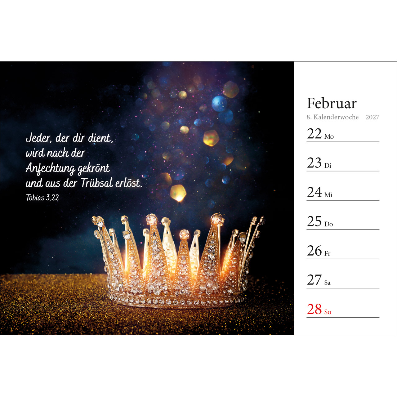 Aufstellkalender - In deine Hand stell ich den Tag 2027