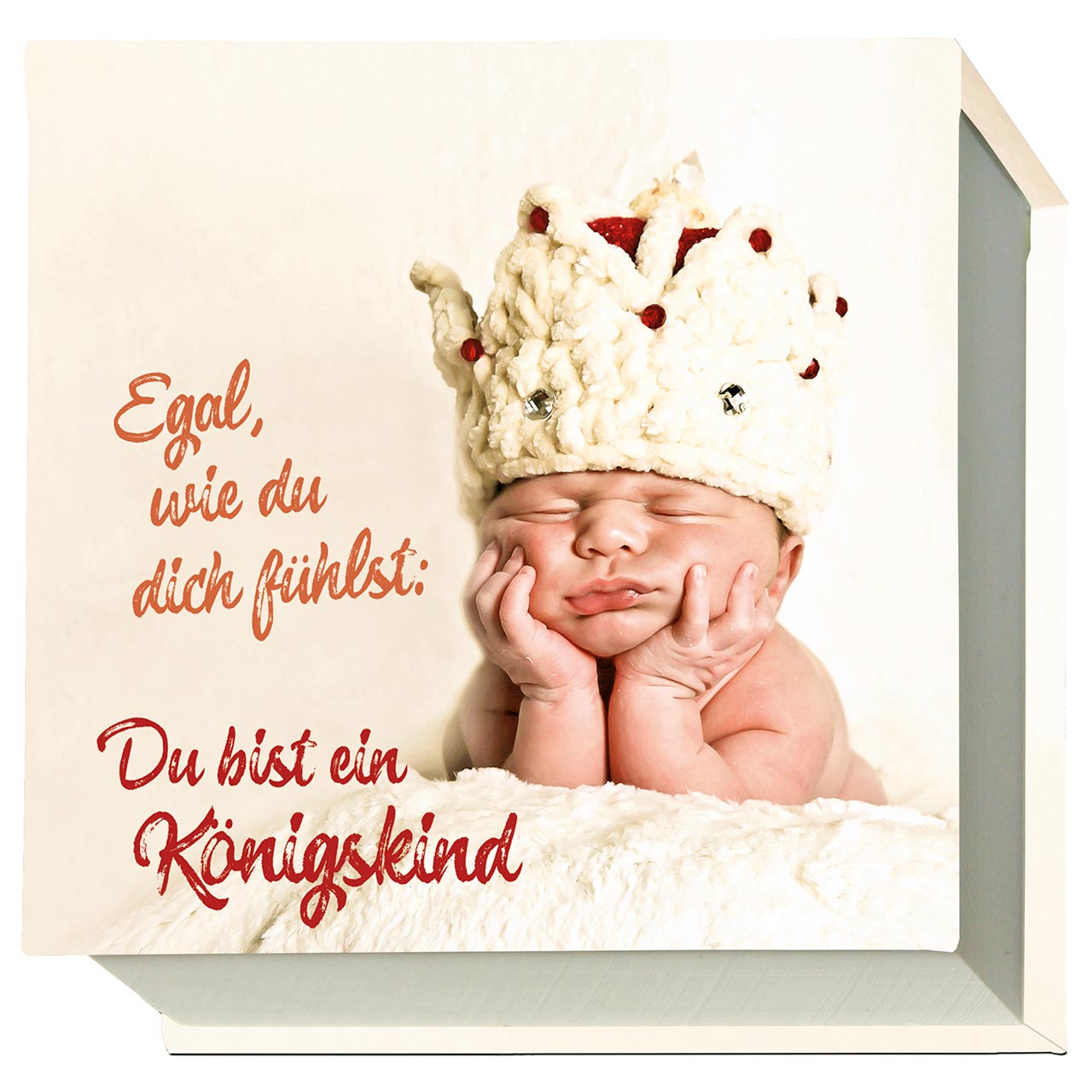 Notizblock - Egal, wie du dich fühlst  - Baby mit Krone