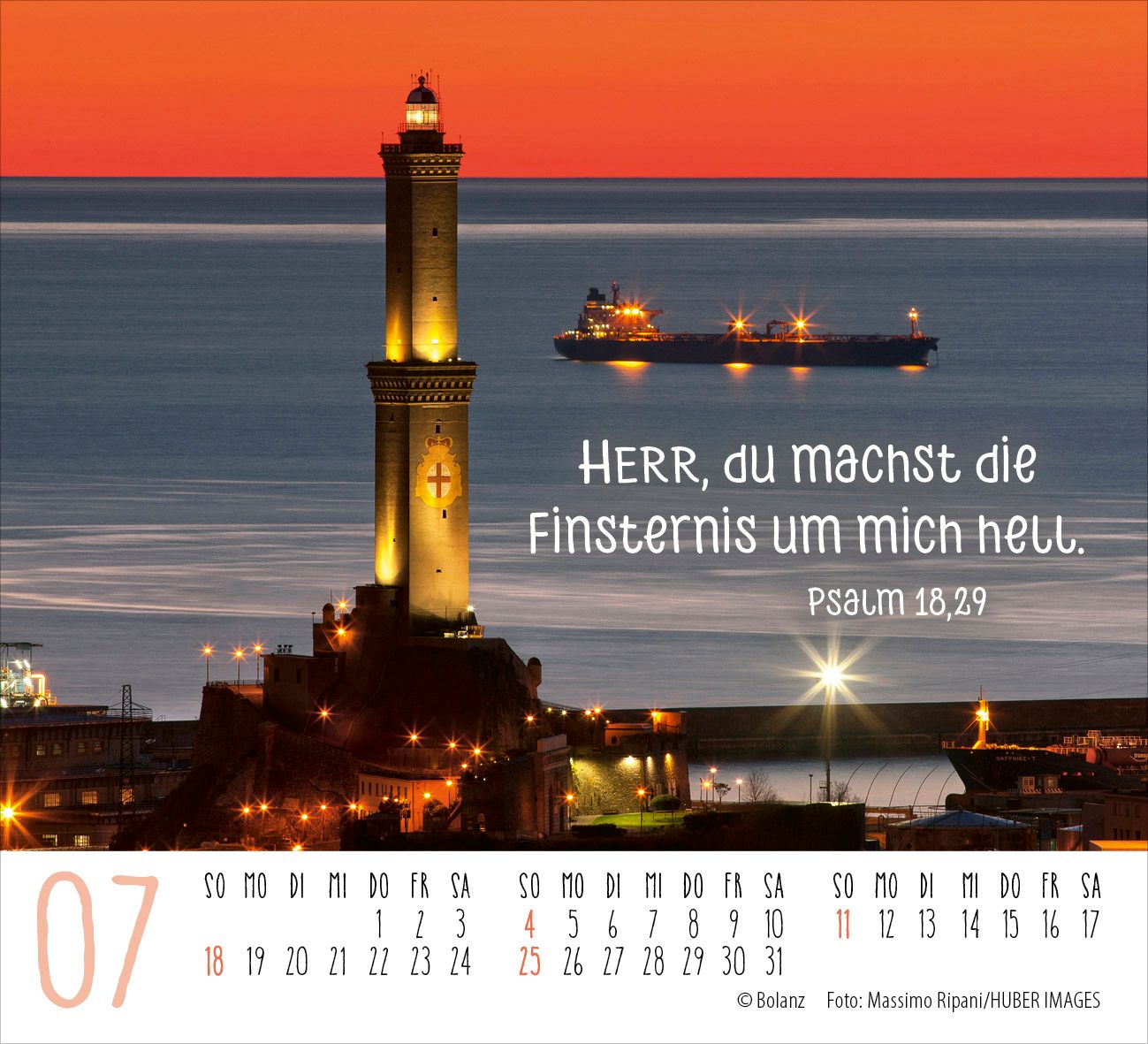 Aufstellkalender - Licht der Welt 2027 Minikalender