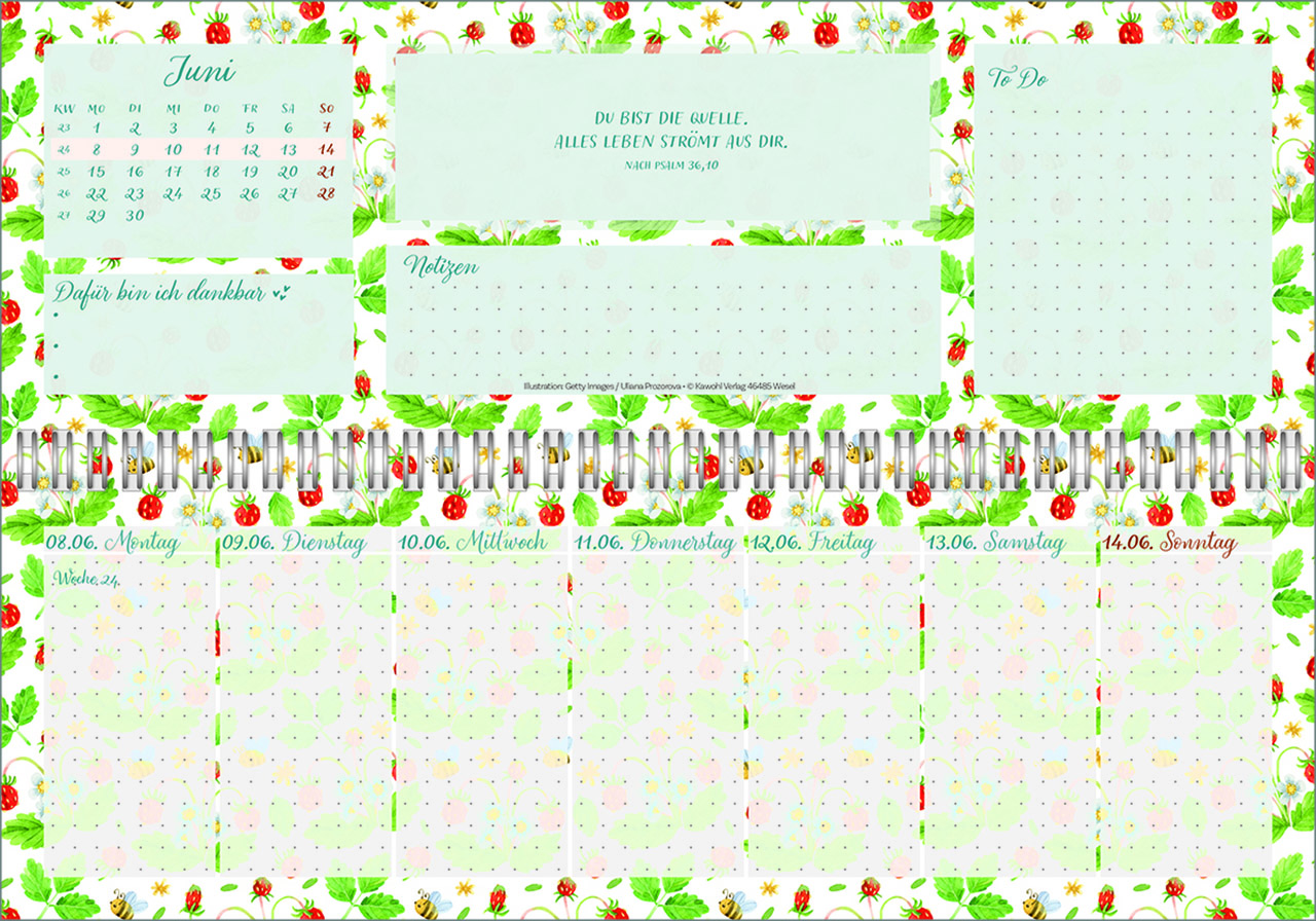 Tischkalender - Meine fröhlich-bunte Segenswoche 2026