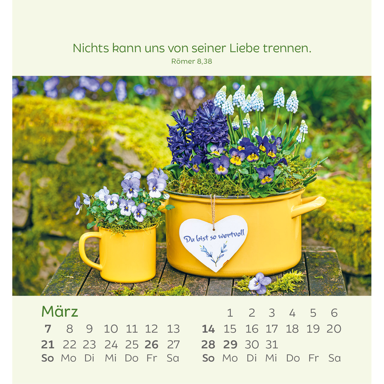 Aufstellkalender - Kleine Blumengrüße 2027