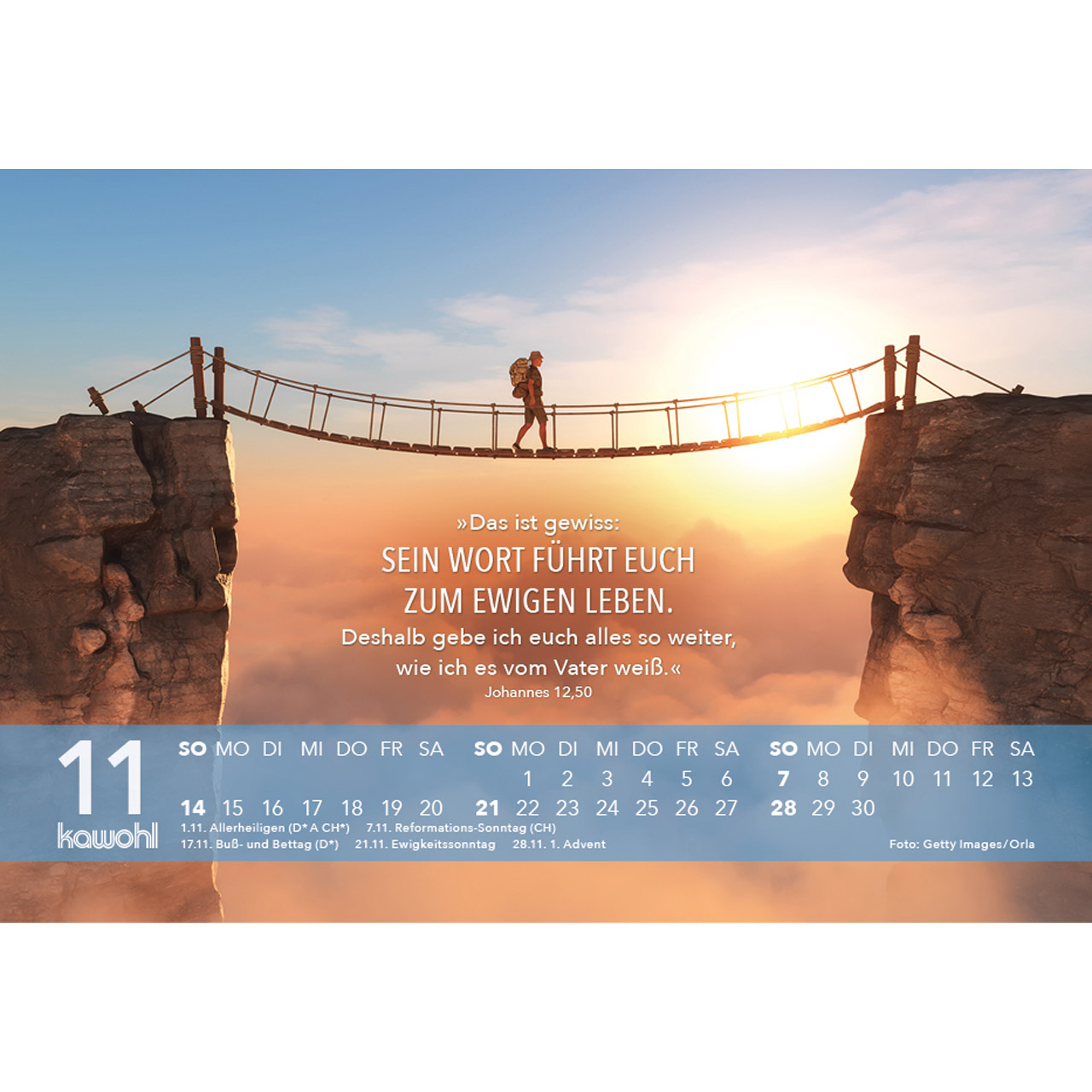 Aufstellkalender - Jesus Zitate 2027