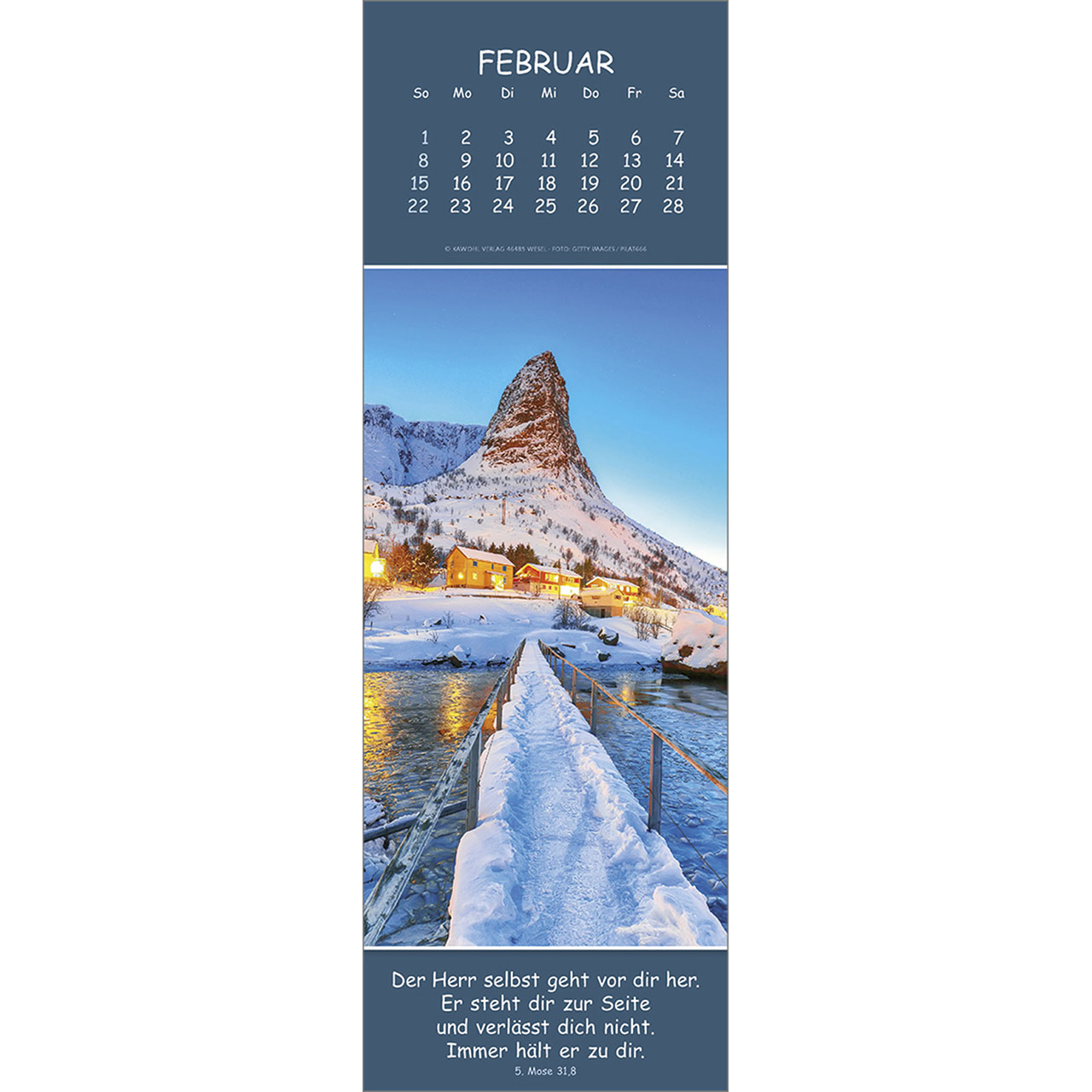 Wandkalender - Gedanken des Friedens 2026