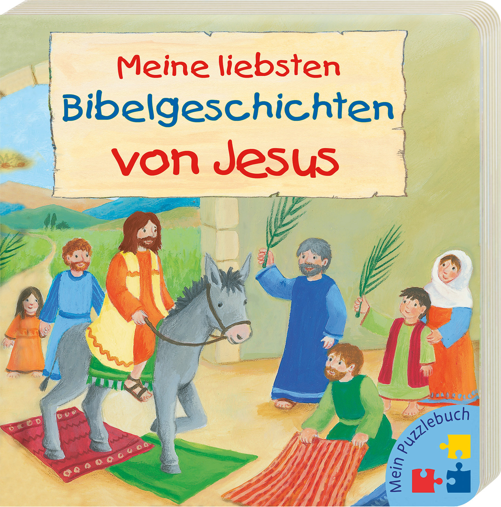 Buch - Meine liebsten Bibelgeschichten von Jesus - Buch Jesus Esel Teppich Palmzweig
