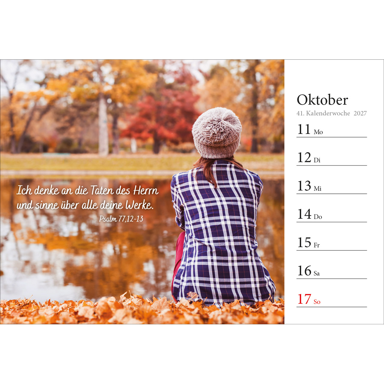 Aufstellkalender - In deine Hand stell ich den Tag 2027