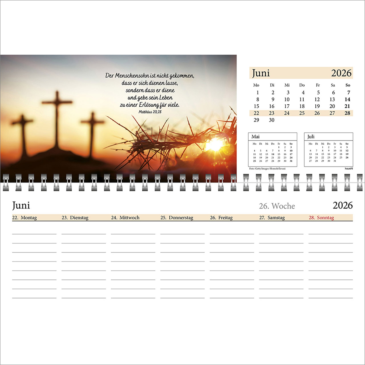 Tischkalender - In deine Hand leg ich den Tag 2026