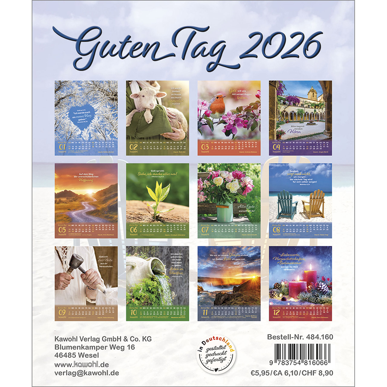 Postkartenkalender - Guten Tag 2026