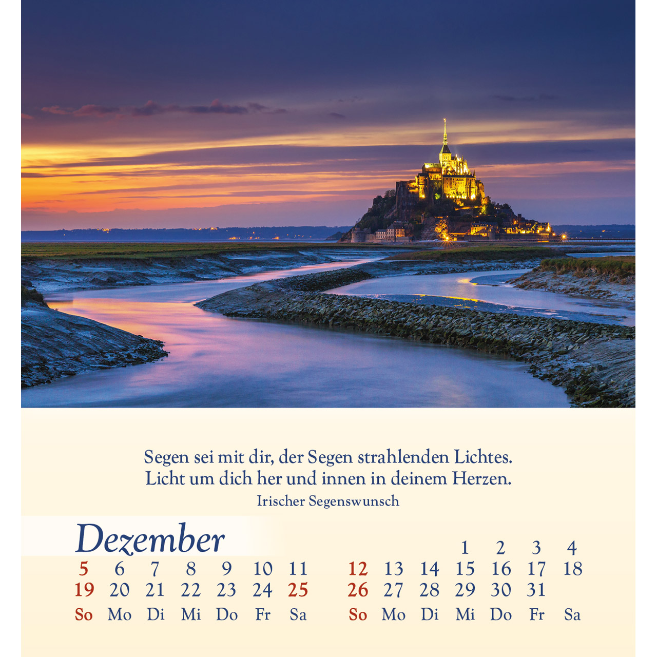 Aufstellkalender - Licht für deine Seele 2027