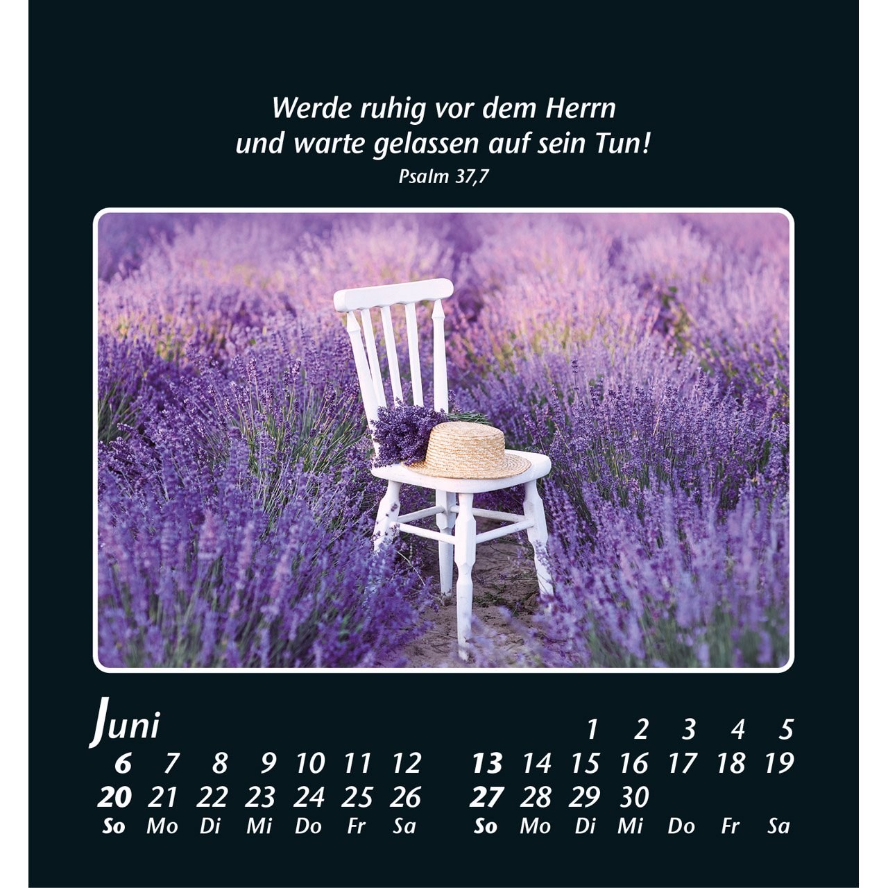 Aufstellkalender - Zeit der Stille 2027