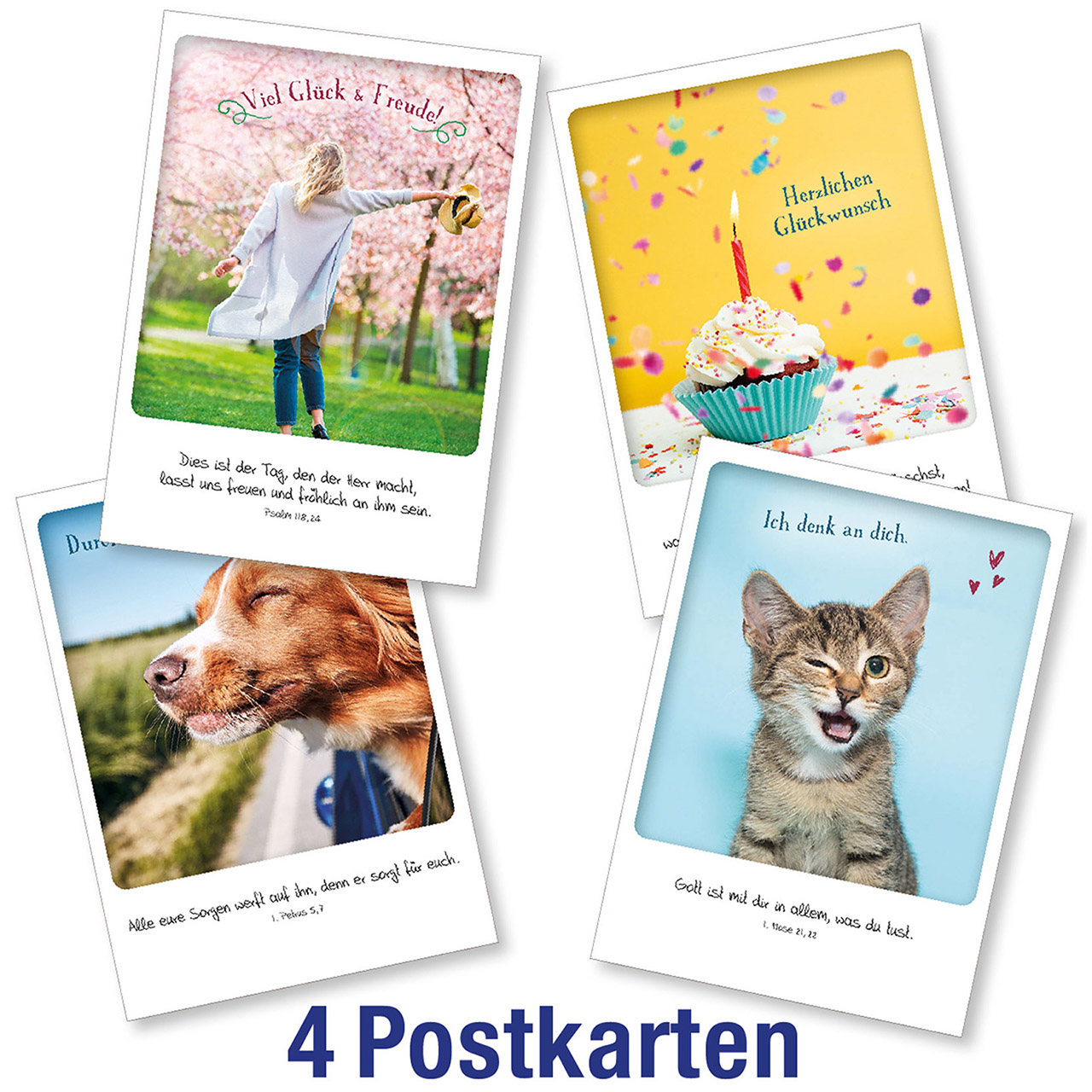 Postkartenserie 4 x 1 Retro-Serie