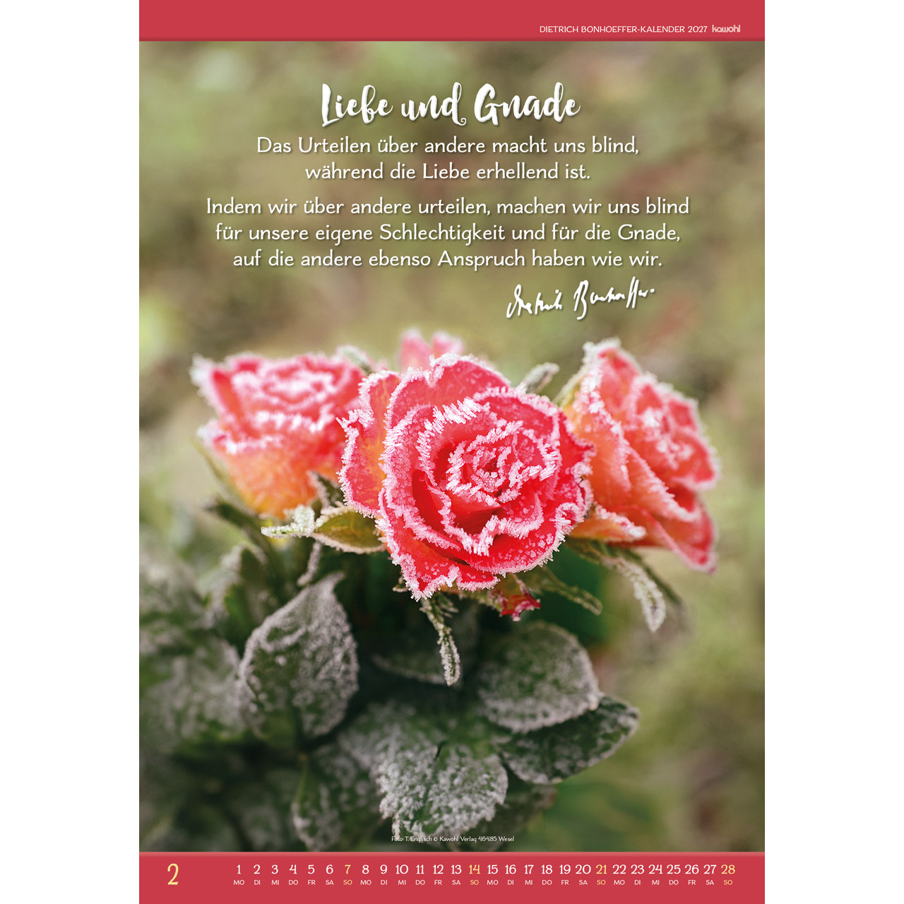 Wandkalender - Gott ist für uns 2027