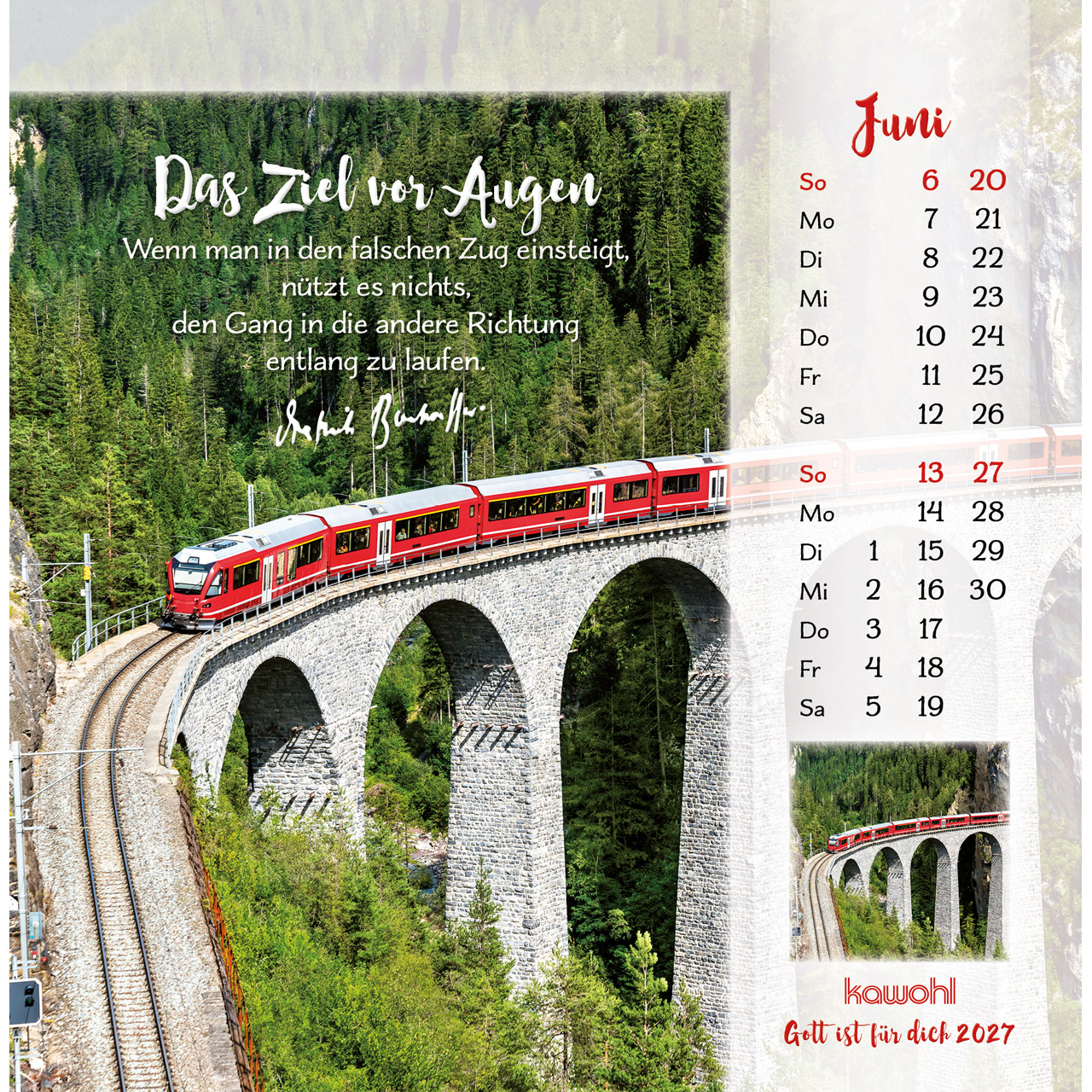 Postkartenkalender - Gott ist für dich 2027