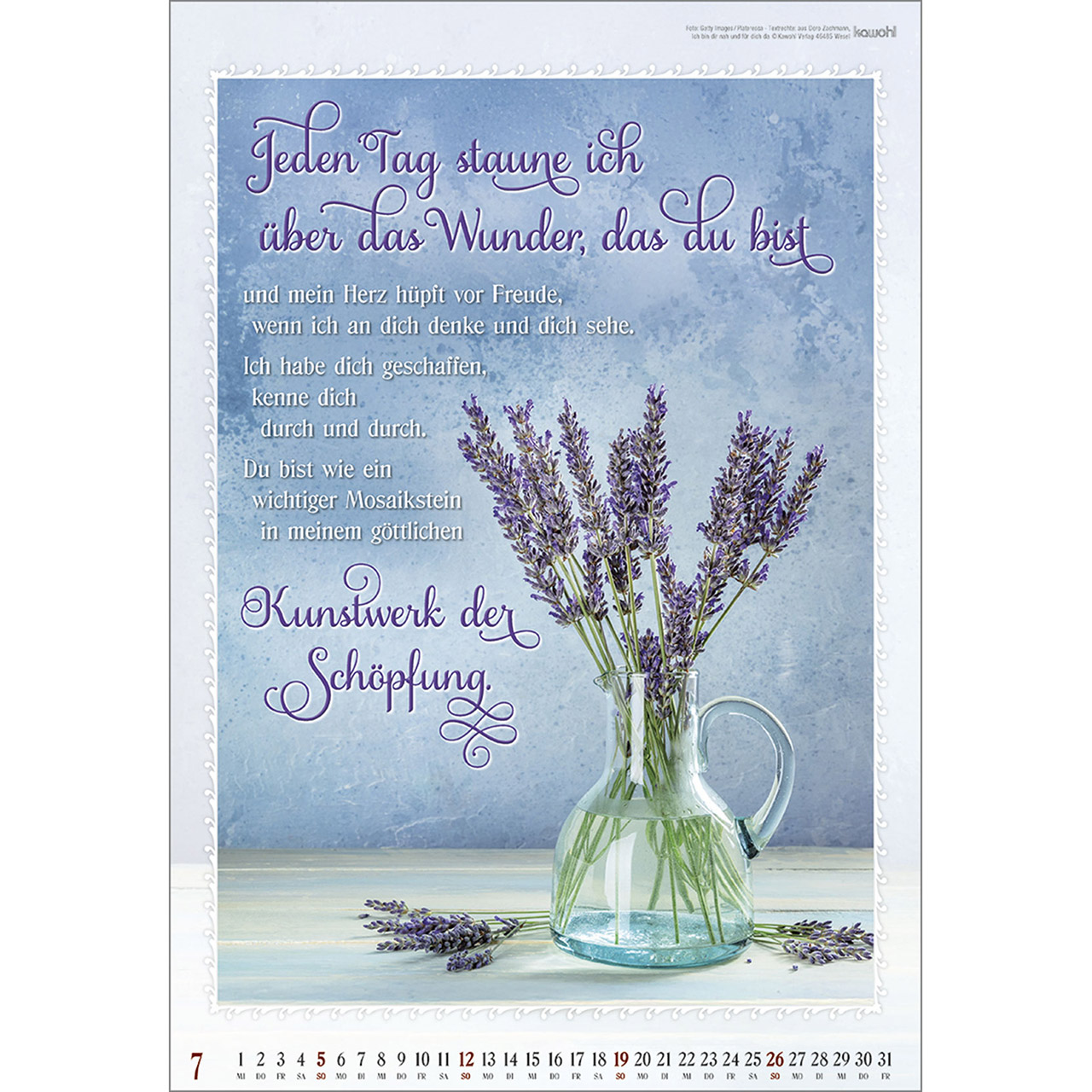 Wandkalender - Ich bin da, dir ganz nah 2026