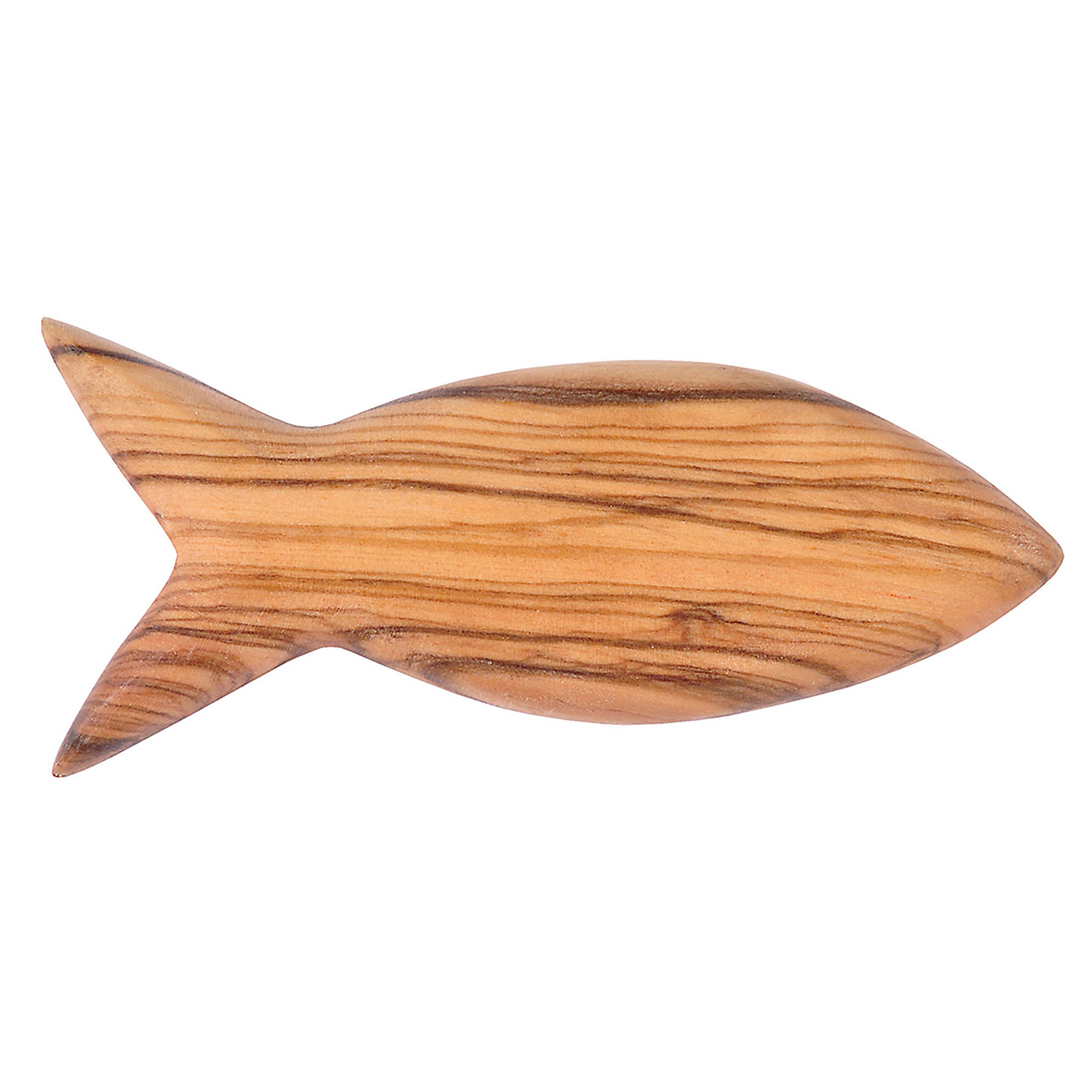 Olivenholz-Handschmeichler: Gebetsfisch Handschmeichler - Olivenholz-Handschmeichler: Gebetsfisch - Fisch