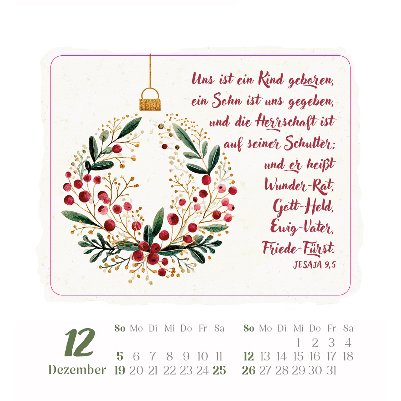 Aufkleberkalender - Kleine Freude im Herzen 2027 - Blumenaquarelle, Aquarellmotive mit Blumen