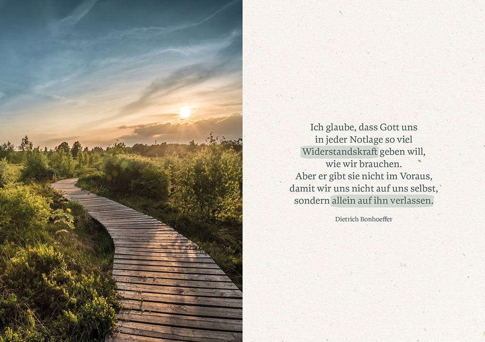 Grußheft - Du bist bei mir - Vase Zweige