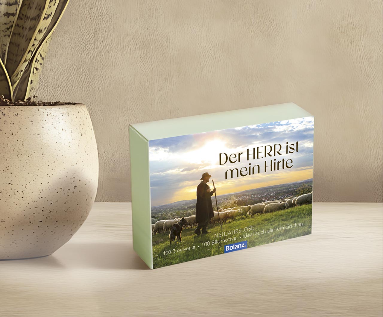 Karten-Box Papier - Neujahrslose "Der Herr ist mein Hirte"