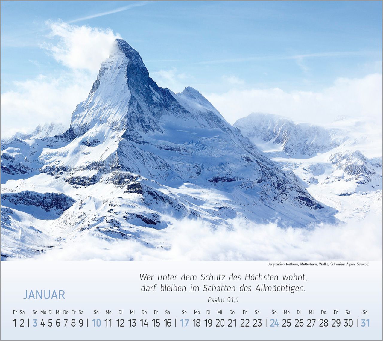 Tischkalender - Wunderbare Bergwelt 2027