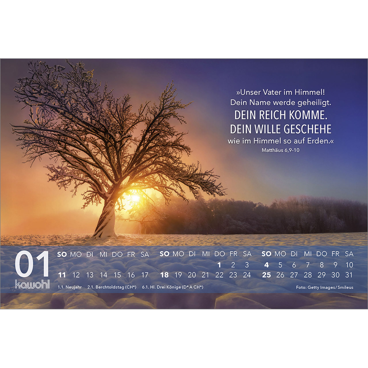 Tischkalender - Jesus Zitate 2026
