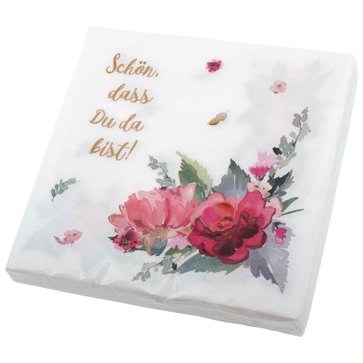 Servietten - Servietten 'Schön, dass Du da bist!' 20 Ex.