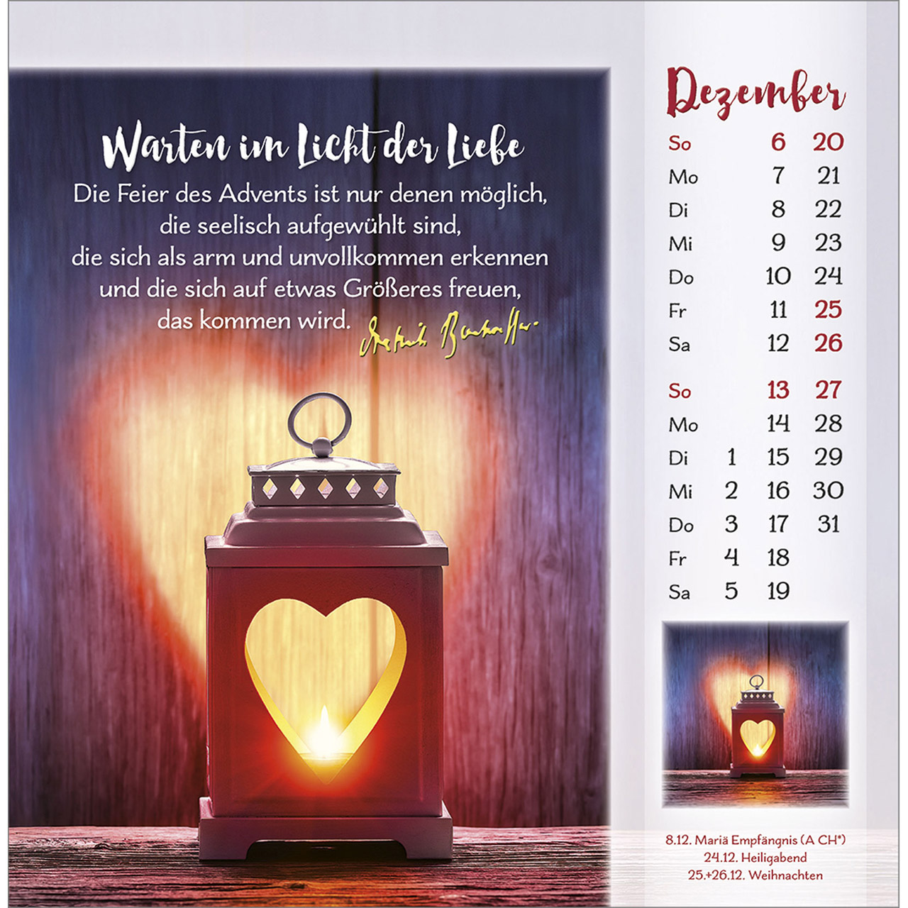 Postkartenkalender - Gott ist für dich 2026