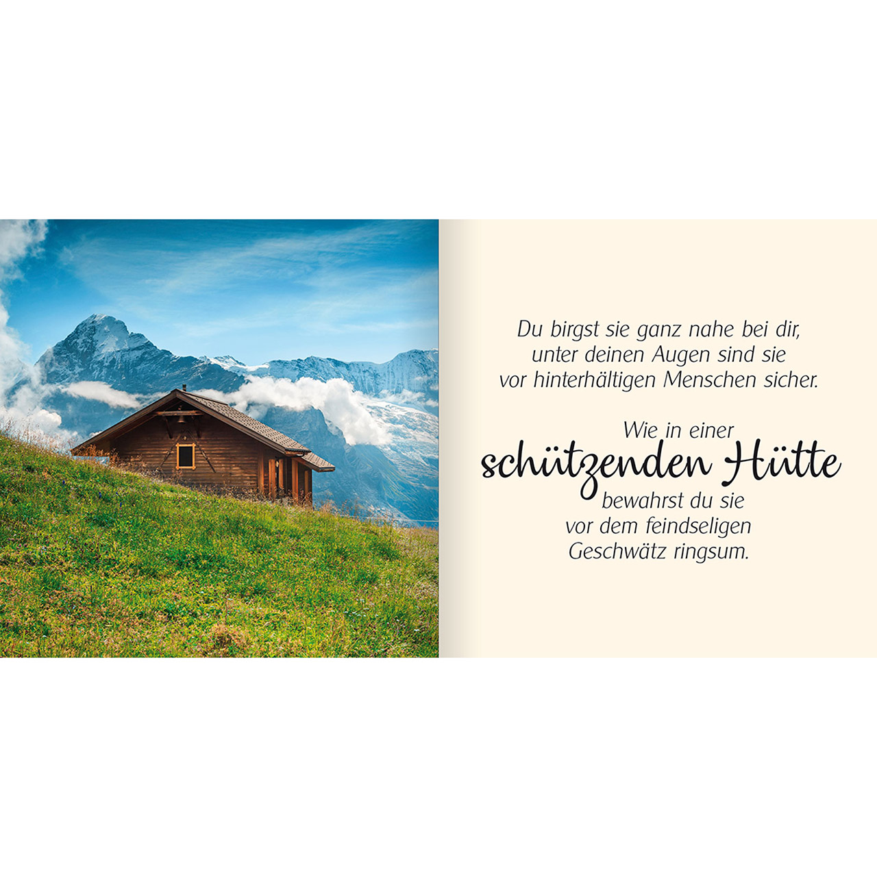 Geschenkbuch - Ich schenke dir - Psalm 31 - Schaukel Wiese Bäume