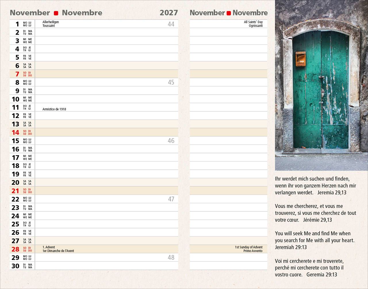 Terminkalender - Agenda 2027