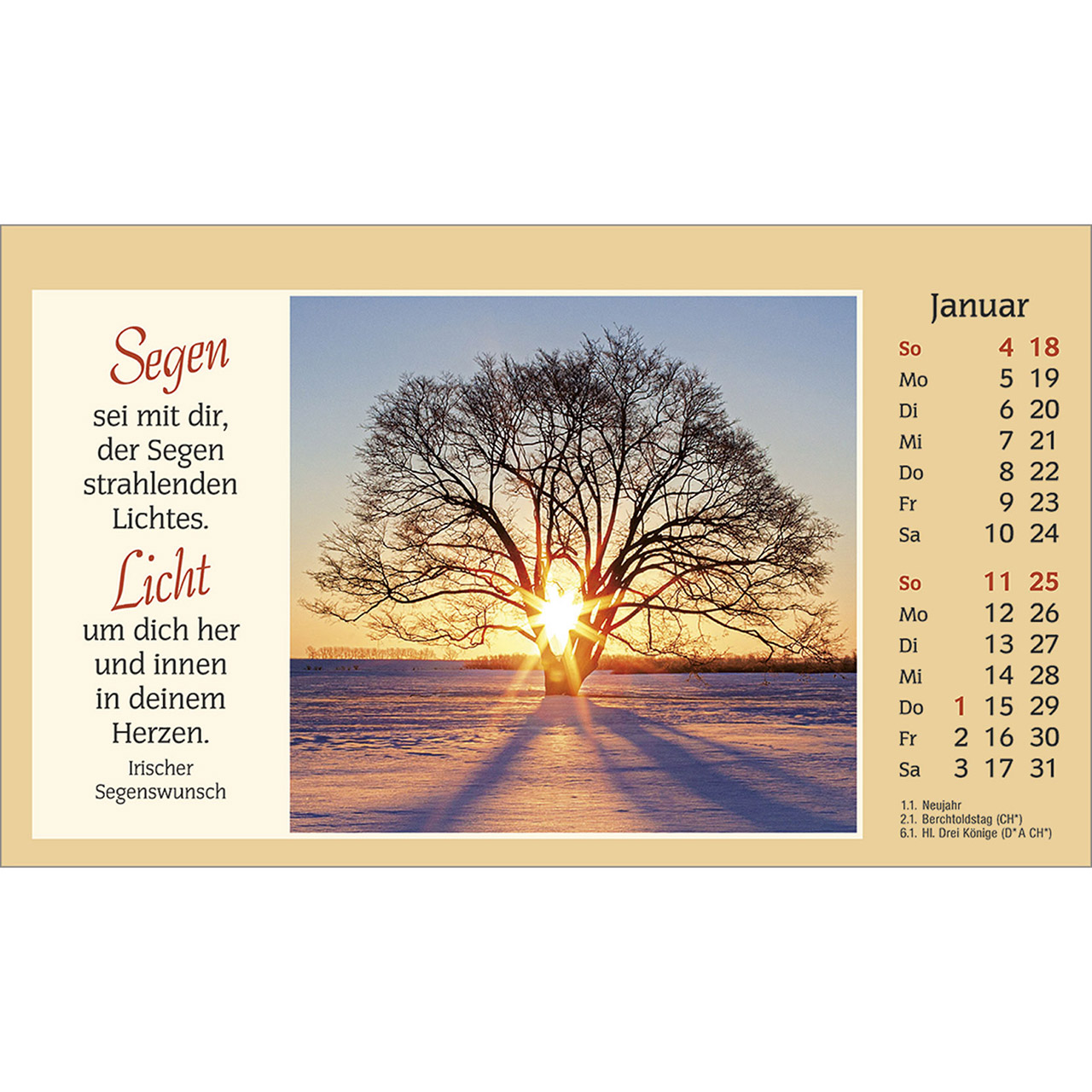 Tischkalender - Der kleine Begleiter 2026
