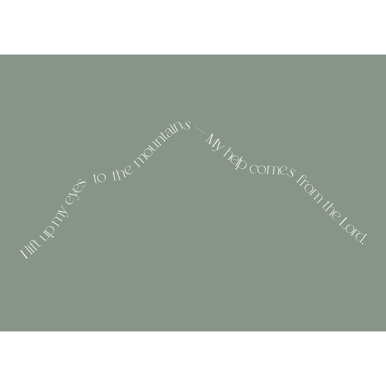 Postkarten - I lift up my eyes