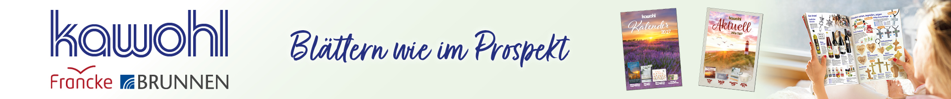 Vorschau auf digitale Blätterkataloge mit Link zum Durchblättern aktueller Produkte.