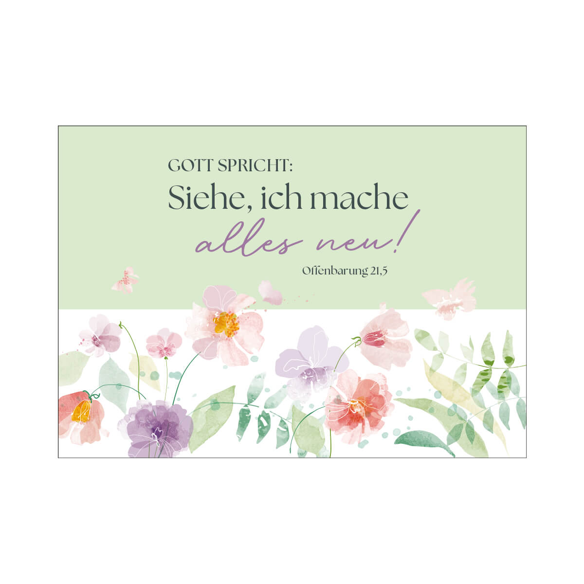 Postkarte - Postkarte                                                   'Gott spricht: Siehe