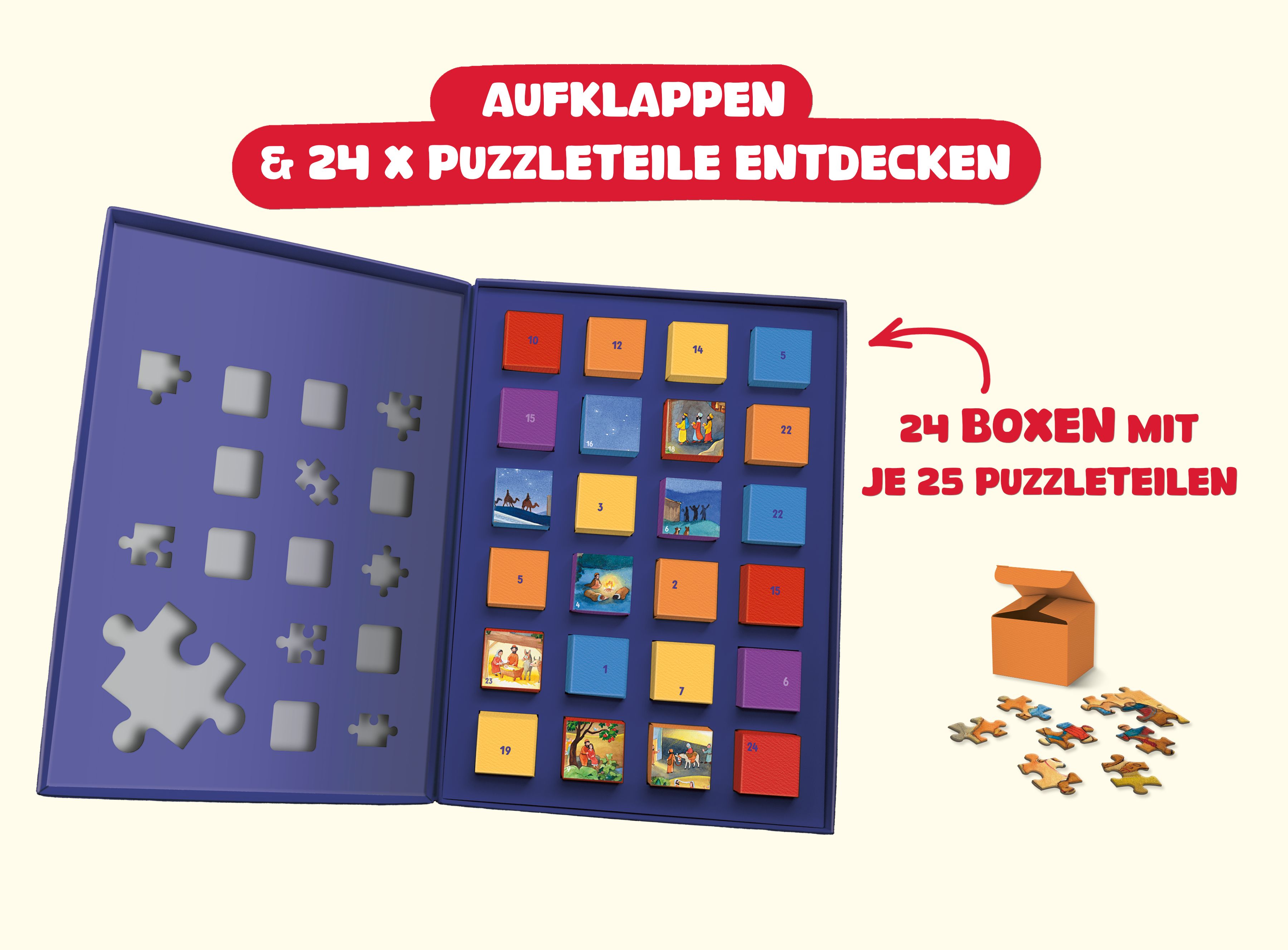 Adventskalender - Mein großer Puzzle-Adventskalender