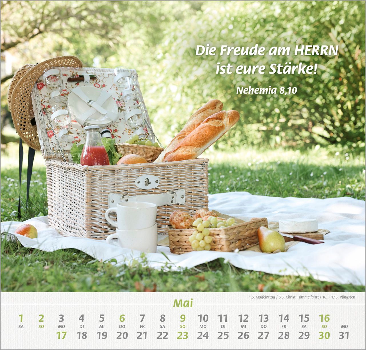 Wandkalender - Denn du bist bei mir 2027 Wandkalender