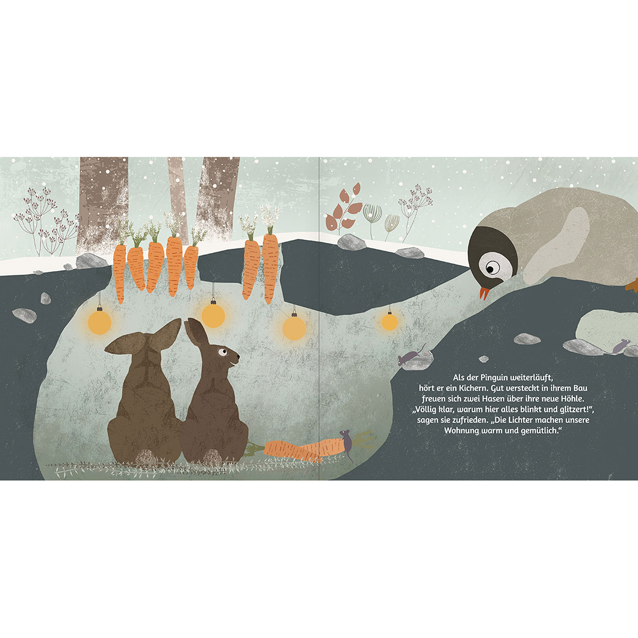 Geschenkbuch - Für ein wunderbares Weihnachten - Pinguin mit Stern