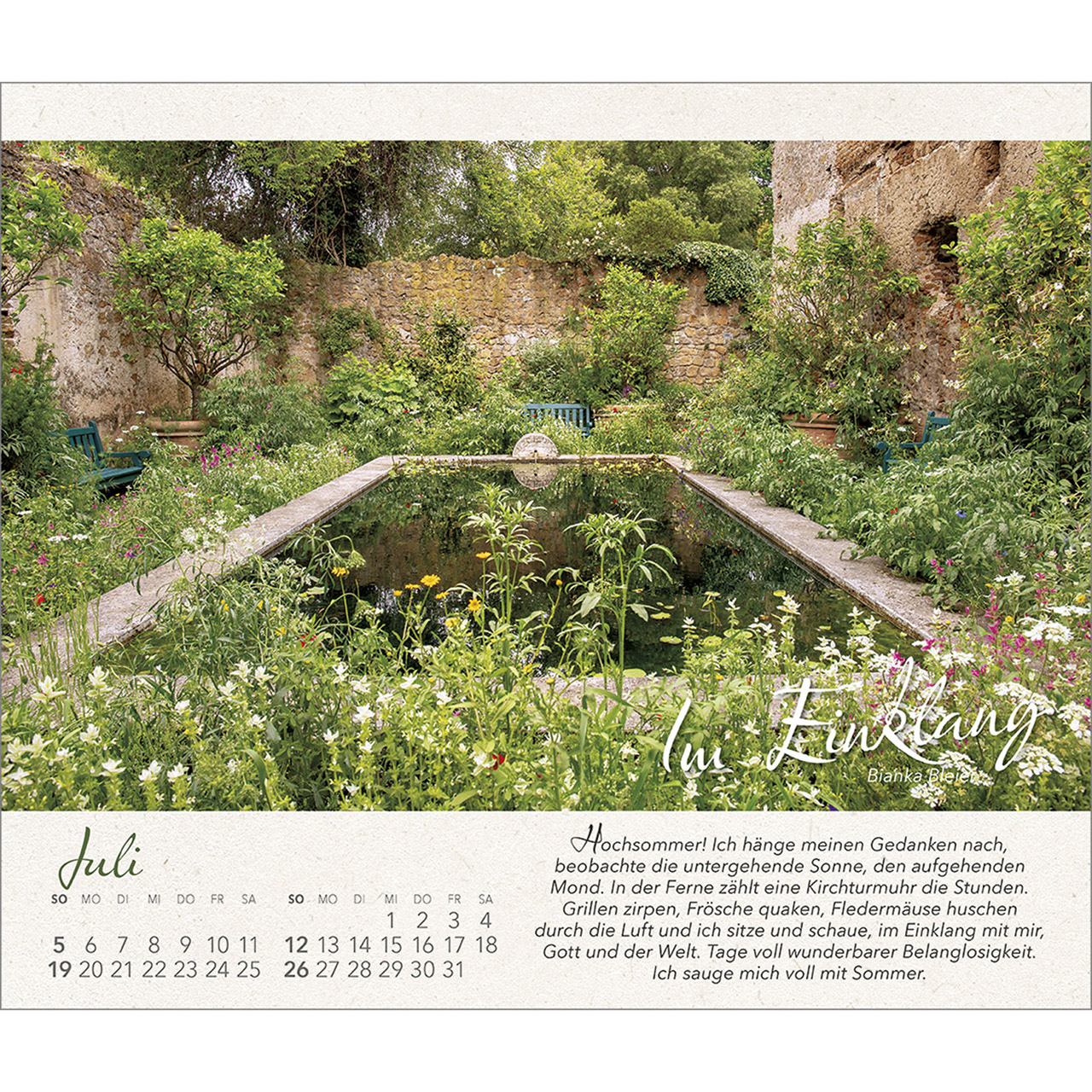 Postkartenkalender - Wo Himmel und Erde sich zart berühren 2026
