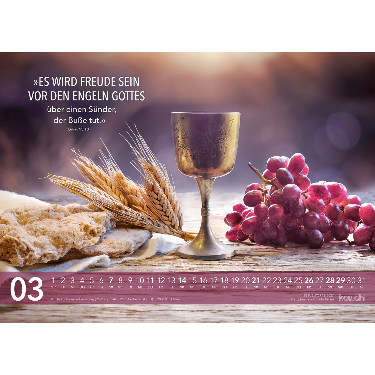 Wandkalender - Jesus Worte 2027
